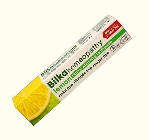 Zahnpasta mit Zitronen Geschmack